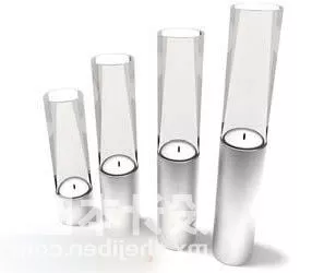 Table Lamp Glass Tube Shade 3d model Table Lamp Glass Tube Shade 3d model