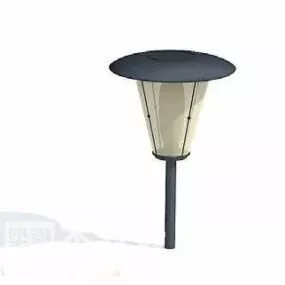 Garden Lamp Fixture With Cover 3d model