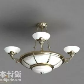 Common Retro Ceiling Lamp Fixture 3d model