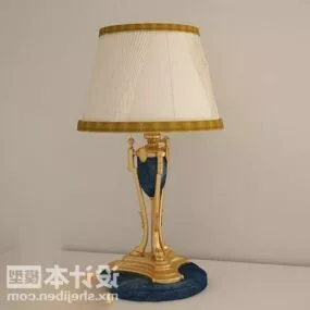 Golden Hotel Table Lamp Fixture 3d model