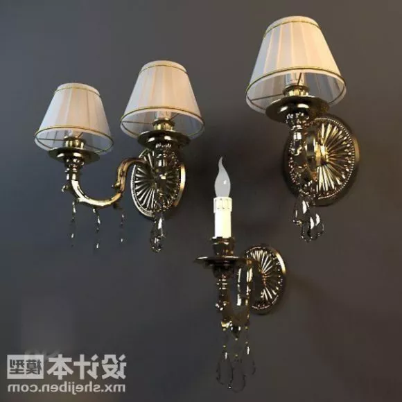 Flower Crystal Chandelier 3d model