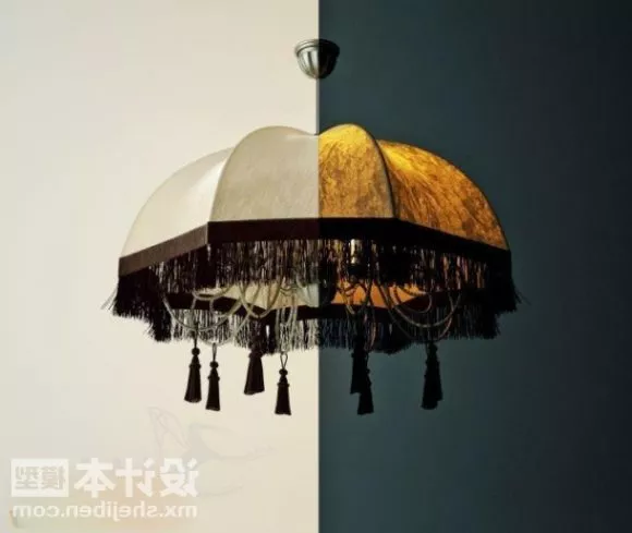 Elegant Vintage Chandelier 3d model