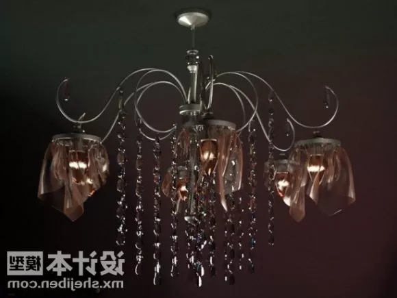 Iron Classic Chandelier 3d model Iron Classic Chandelier 3d model