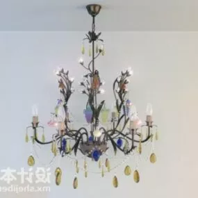 Classic Chandelier Diamond Shaped 3d model