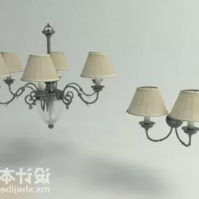 Classic Common Chandelier 3d model
