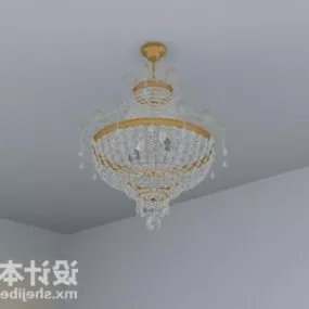 Big Diamond Chandelier 3d model