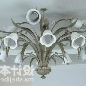 Chandelier Flower Shaped 3d model