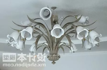 Chandelier Flower Shaped 3d model Chandelier Flower Shaped 3d model