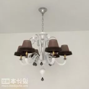 European Chandelier Fixture 3d model