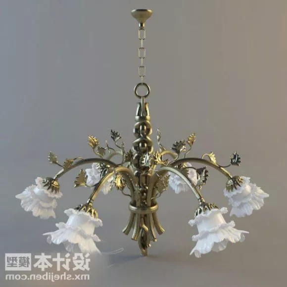 Beauty Classic Chandelier Lamp Fixture 3d model Beauty Classic Chandelier Lamp Fixture 3d model