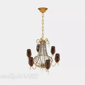 Luxury European Classic Ceiling Lamp Fixture 3d model