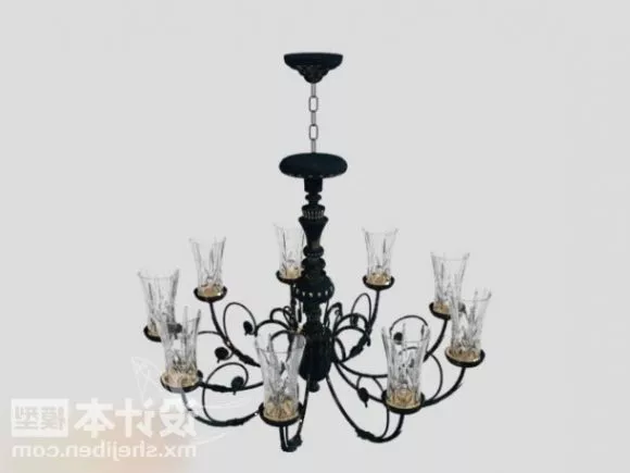 Elegant White Table Lamp 3d model