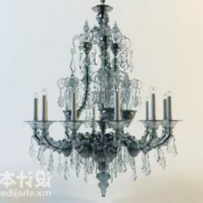 Crystal Ceiling Lamp Fixture 3d model