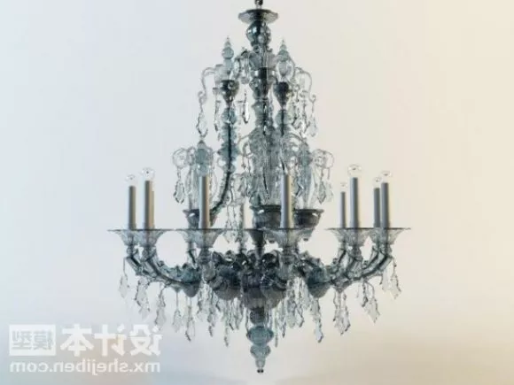 French Crystal Chandelier 3d model