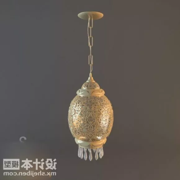Classic Bronze Chandelier 3d model