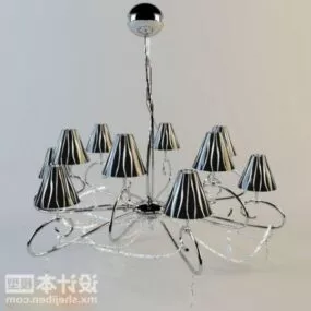 Antique Wire Pendant Lamp Fixture 3d model