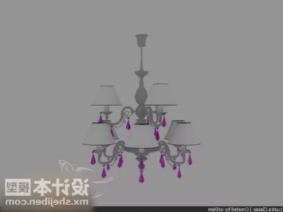 Elegant Vintage Chandelier 3d model