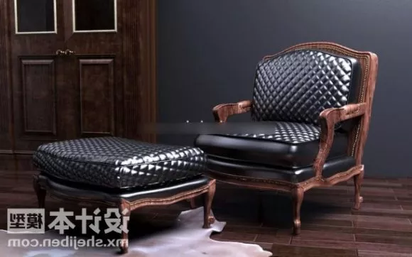 European Antique Carving Leather Sofa 3d model European Antique Carving Leather Sofa 3d model