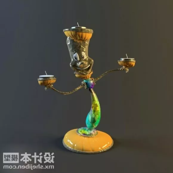 Table Lamp Stylized Human Shaped 3d model Table Lamp Stylized Human Shaped 3d model