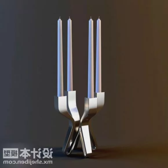 Modernism Candles Lamp 3d model Modernism Candles Lamp 3d model