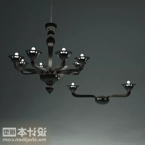 Flower Crystal Chandelier 3d model