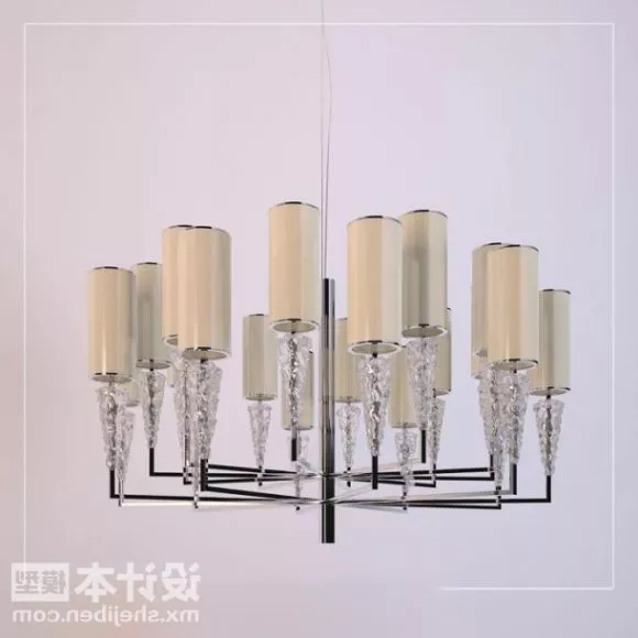 Hall Chandelier Lamp 3d model Hall Chandelier Lamp 3d model