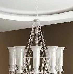 Elegant Classic Chandelier Lamp 3d model