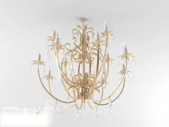 Modernism Luster Bamboo Shade 3d model