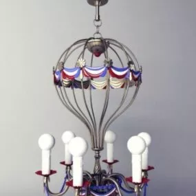 Old Style Ceiling Lamp 3d model