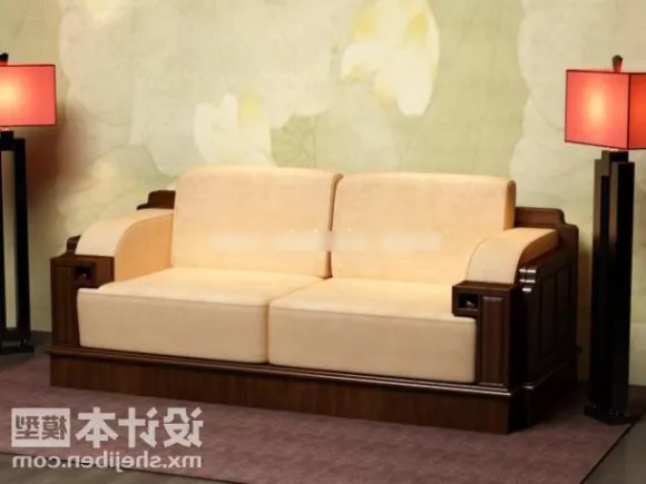 Modern Beige Fabric Sofa Upholstery 3d model Modern Beige Fabric Sofa Upholstery 3d model