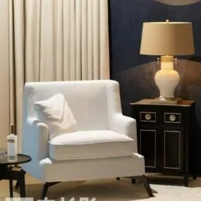Modern White Color Sofa 3d model
