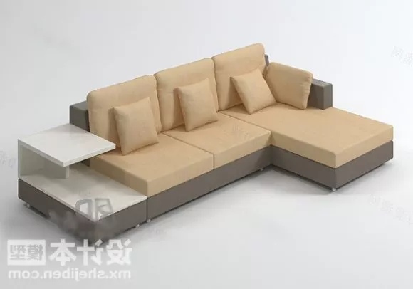 L Shaped Modern Sofa 3d model L Shaped Modern Sofa 3d model