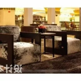 Restaurant Sofa Armchair 3d model