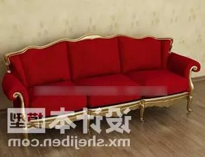 Royal Red Sofa 3d model Royal Red Sofa 3d model
