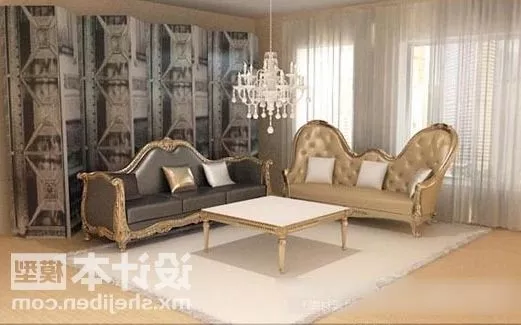 European Style Sofa Table 3d model European Style Sofa Table 3d model