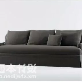 Modern Sofa Grey Upholstery 3d model
