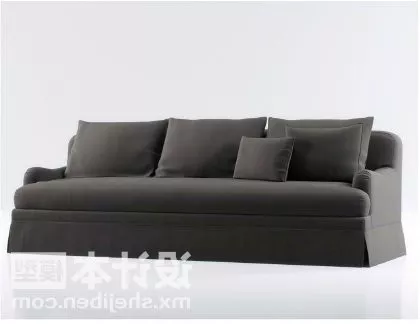 Modern Sofa Grey Upholstery 3d model Modern Sofa Grey Upholstery 3d model