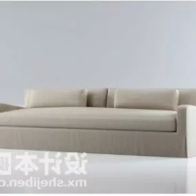 Modern Sofa Beige Upholstery 3d model