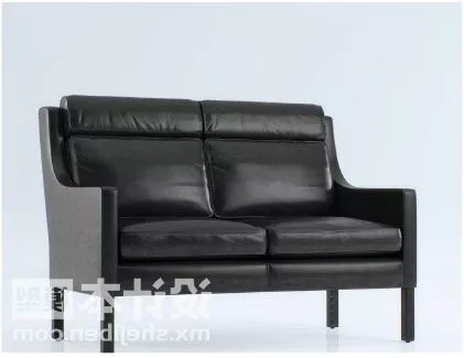 Modern Leather Sofa High Back 3d model Modern Leather Sofa High Back 3d model