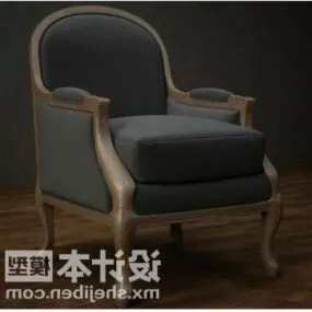 European Antique Armchair V1 3d model