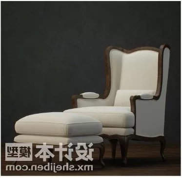 Armchair Zivella With Inside Drawer 3d model