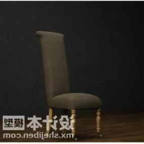 Vintage High Back Armchair 3d model