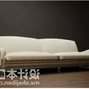 Modern Beige Sofa Upholstery 3d model