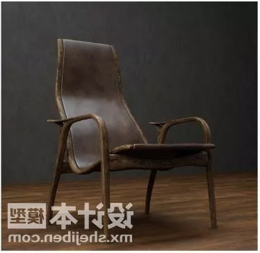 Armchair Grey Fabric 3d model