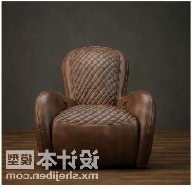 Cube Armchair Low Back 3d model