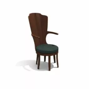 High Back Lounge Chair 3d model
