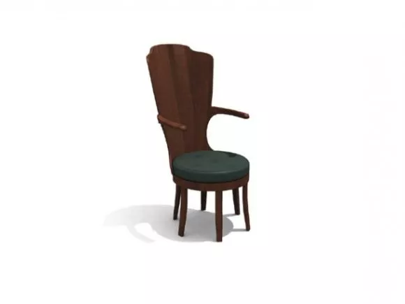 High Back Lounge Chair 3d model High Back Lounge Chair 3d model