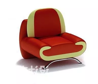 Upholstery Armchair Smooth Edges 3d model Upholstery Armchair Smooth Edges 3d model