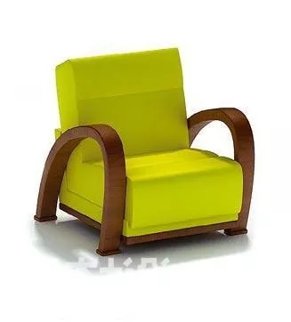 Traditional Accent Chair 3d model