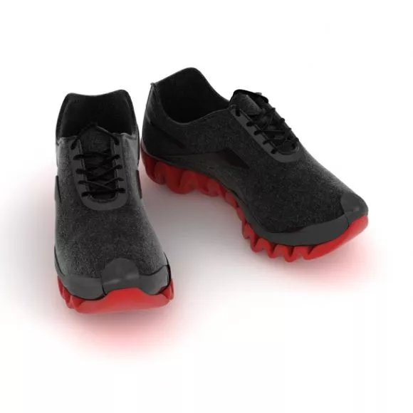 Black Men Shoes 3d model Black Men Shoes 3d model